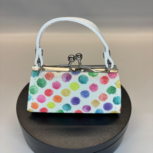 Tik.tok Handbags - Mini Coin Purse TikTok Lipstick Kiss Clasp Puppy Butterfly Print Small Bag